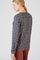 Blouse in warm tricot met print, gerecycleerde vezels