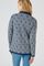 Gilet long jacquard graphique
