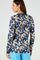 T-shirt in gebloemd ribtricot