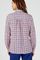 Blouse in crêpe met stretch en reliëf, ruitjesmotief met bloemen