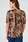 Blouse in soepele crêpe met tropische print