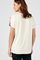 T-shirt in 2 stoffen met print vooraan
