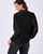 Overhemdblouse velours gestreept