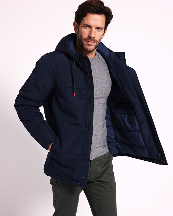 Waterafstotende parka met capuchon voor heren Thermolactyl