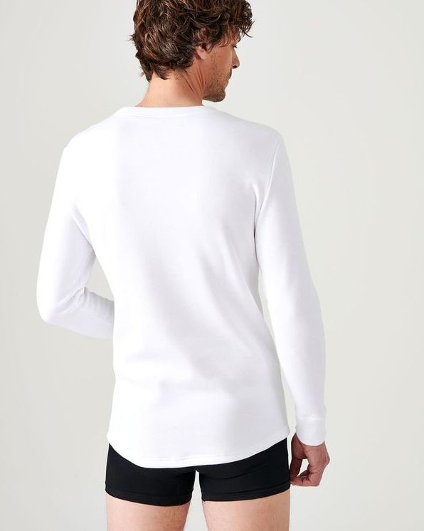 Thermolactyl T-shirt met lange mouwen, geborstelde fleece