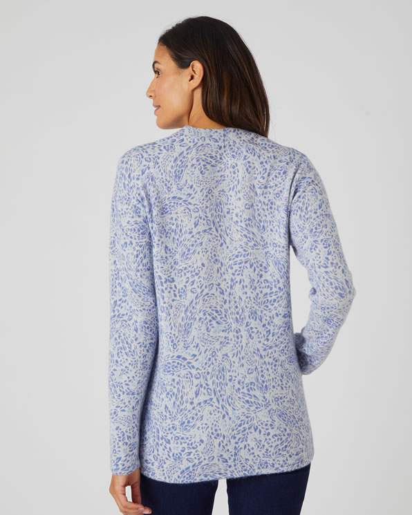 Wollen trui met print Pull en cardigans Damart Belgie