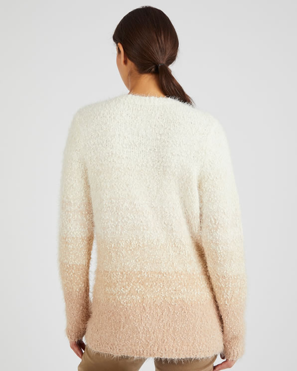 Pull en maille poilue