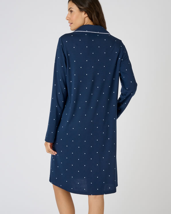 Chemise de nuit boutonnee Thermolactyl Chemises de nuit Damart Belgique