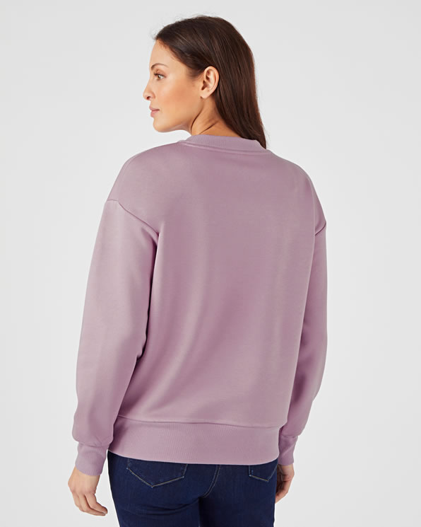 Sweat-shirt molleton brodé