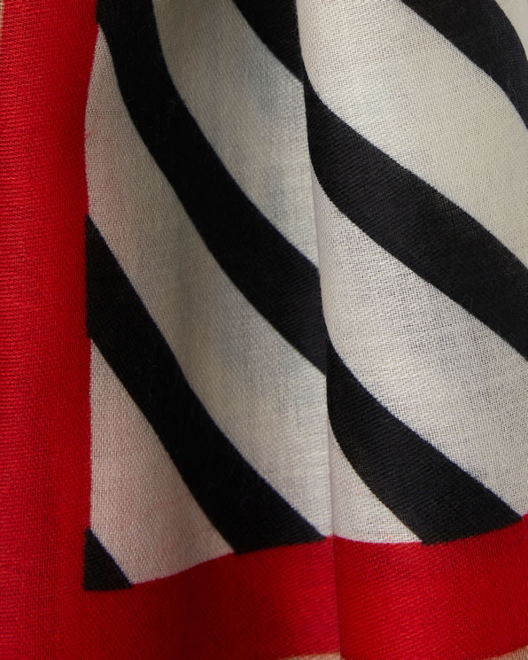 Grafische foulard sjaal