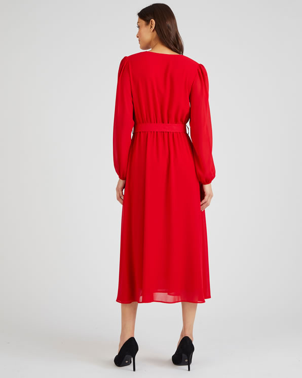 Lange jurk elastische taille