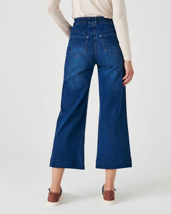 7/8-jeans, wijd 5-pocketmodel