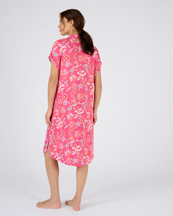 Nachthemd van zuivere viscose