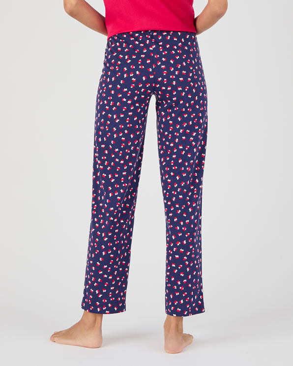 Pyjamabroek van zuiver gekamd katoen