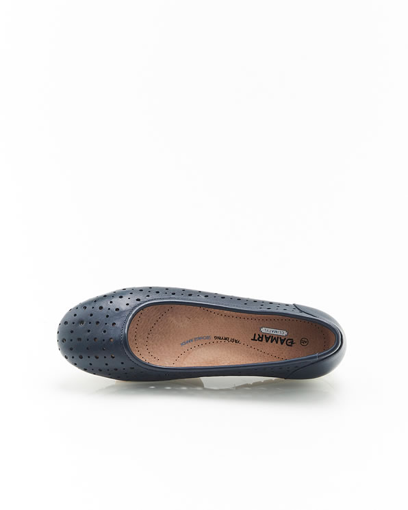 Ballerines Climatyl dessus cuir perforé