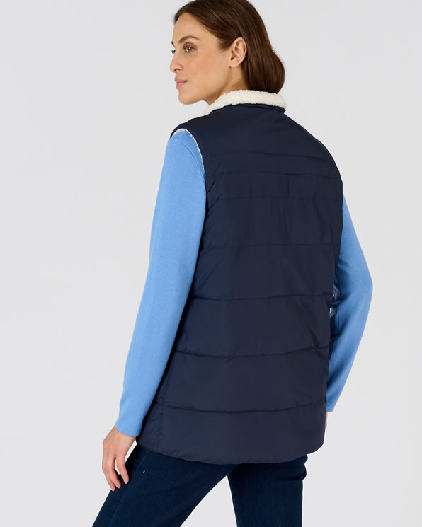 Omkeerbaar mouwloos vest