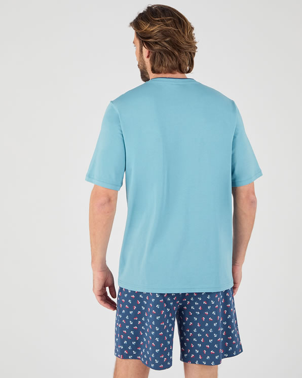 Pyjamashort van puur gekamd katoen