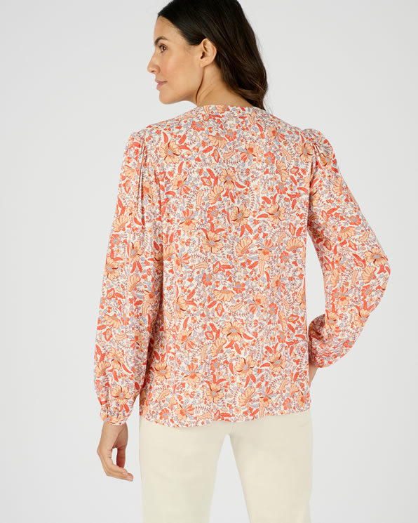 Overhemdblouse pure viscose Lenzing™ EcoVero™ vezels