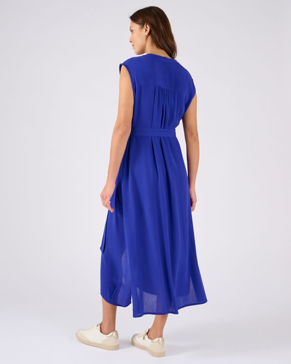 Robe tissu créponné pure viscose