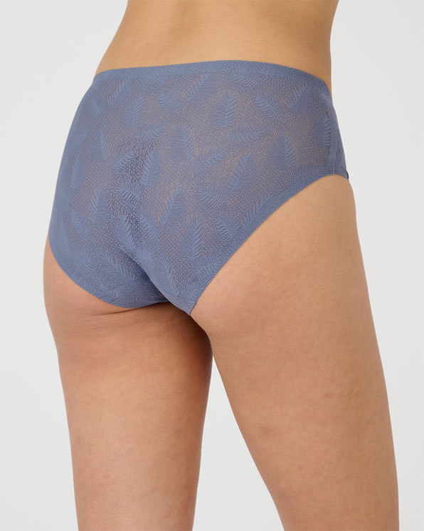 Midi-slip met kanteffect