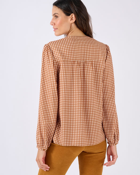 Chemisier carreaux pure viscose