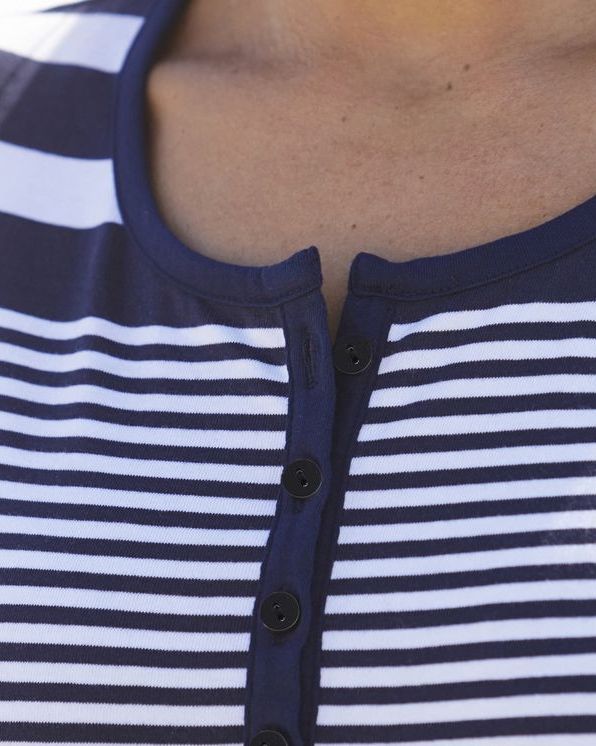 Gestreept T-shirt in zuiver kamkatoen