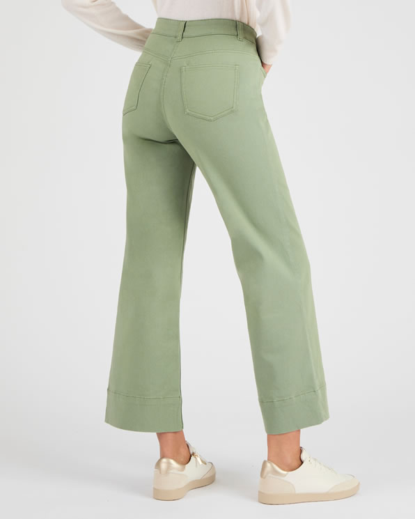 Broek met wijde pijpen 7/8e