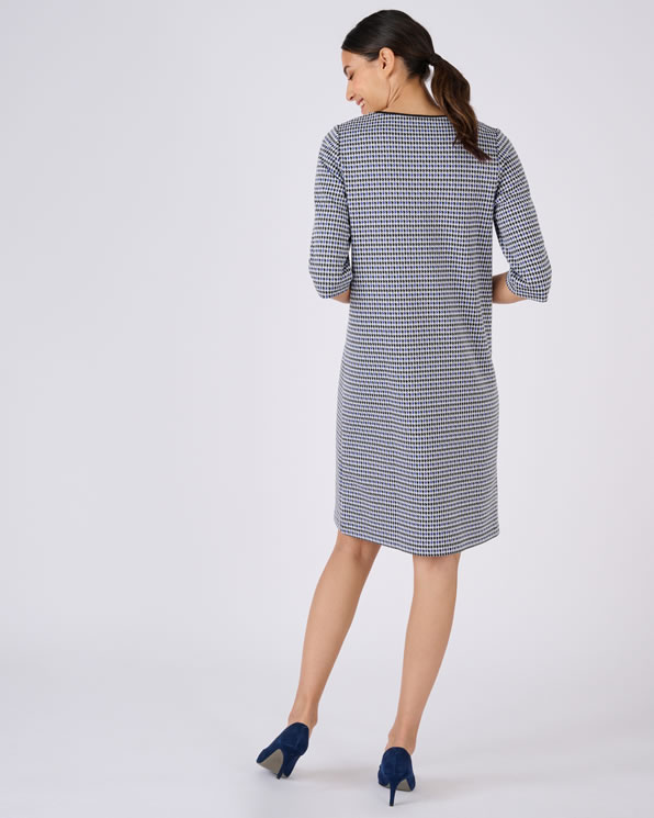 Jurk van jacquard milanobreisel
