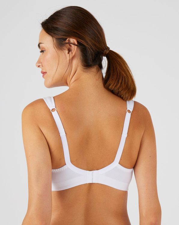 Soutien-gorge sans armatures, basque élastiquée