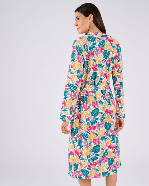Robe de chambre en maille jersey pur coton