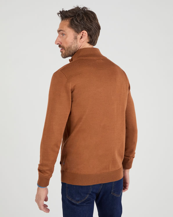 Gilet zippé col montant