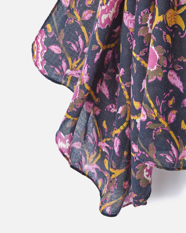 Sjaal met bloemenprint