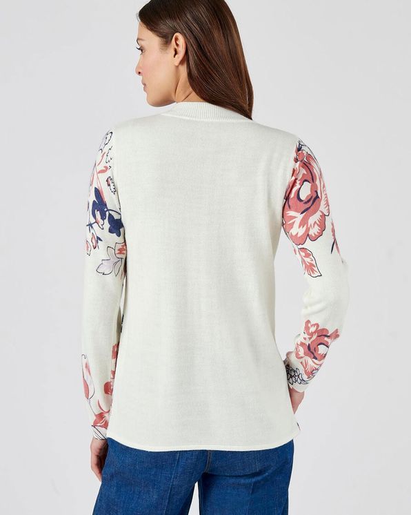 Ultrazachte pull met bloemenprint