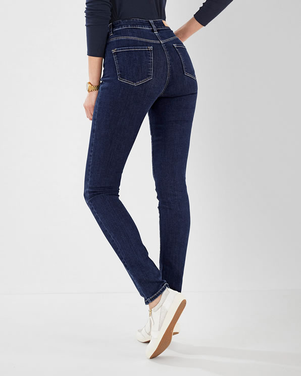 Jeans slim fit met hoge taille Perfect Fit by Damart