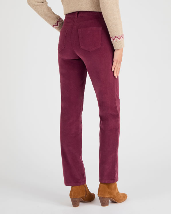 Fluwelen milleraies broek Perfect Fit by Damart