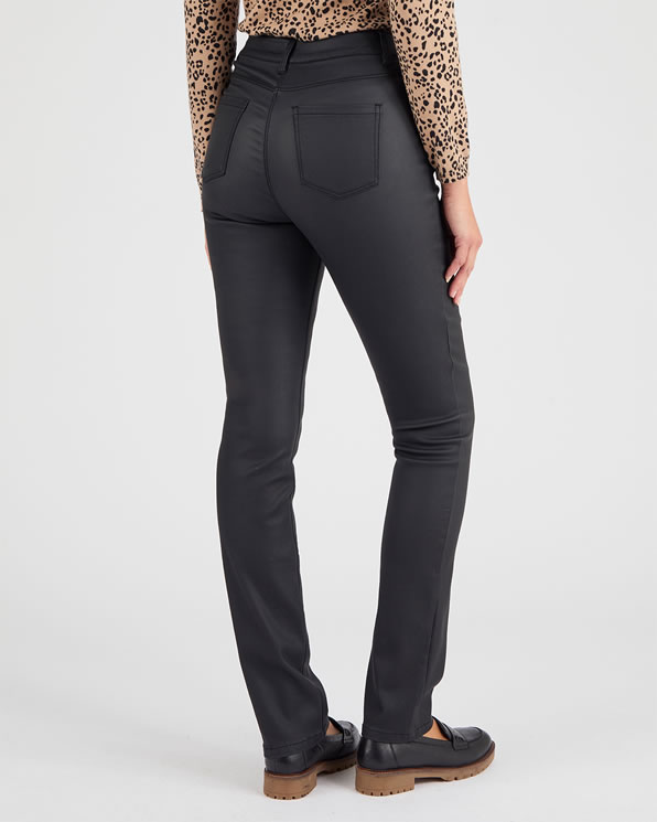 5-pocket gecoate broek