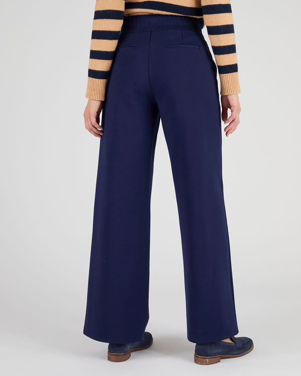 Slip-on broek in milanobreisel