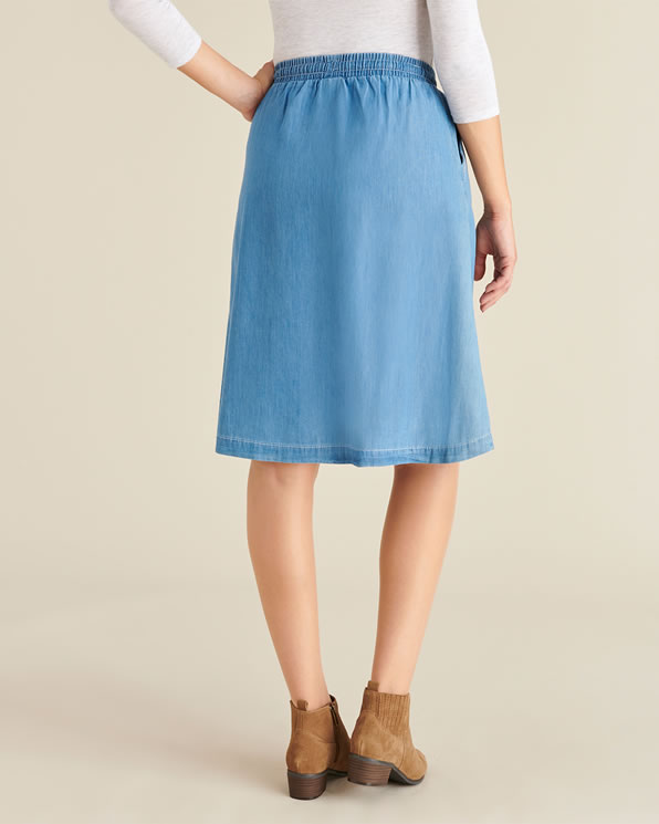 Rok - Chambray, zuiver katoen