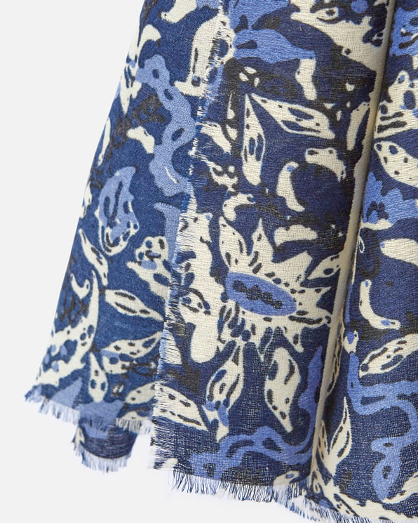 Foulardsjaal met grafische print