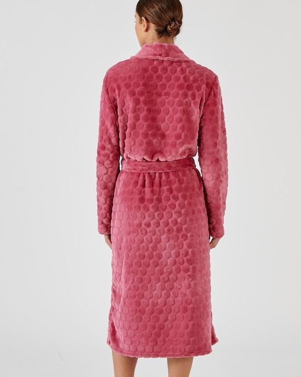 Robe de chambre maille reliéfée géométrique