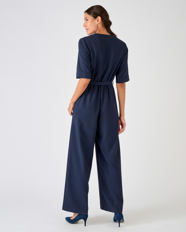 Jumpsuit uitlopende broek
