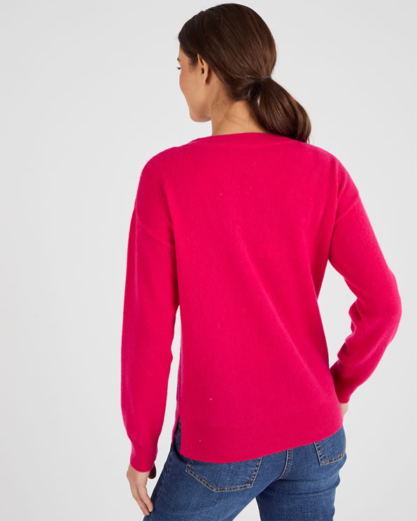 Pull col rond pur cachemire