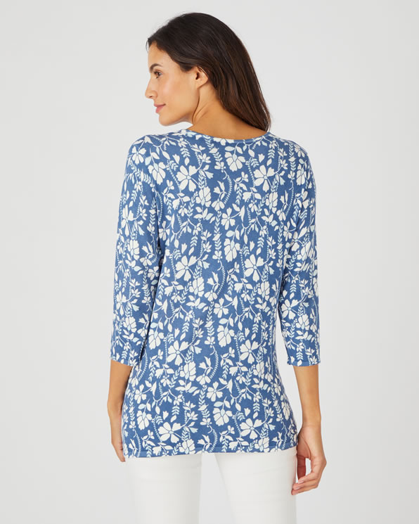 Pull maille fine manches 3/4