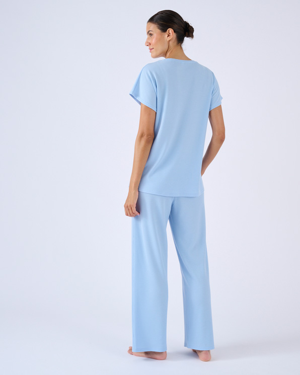 Pyjama 7/8 wafeltricot