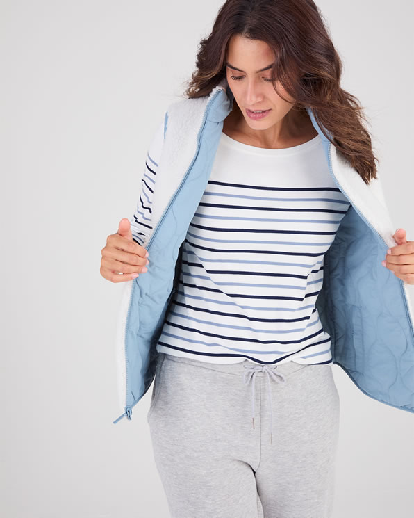 Veste sans manches réversible