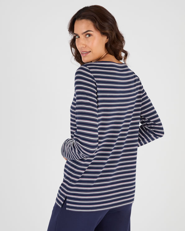 T-shirt boothals met Thermolactyl-label