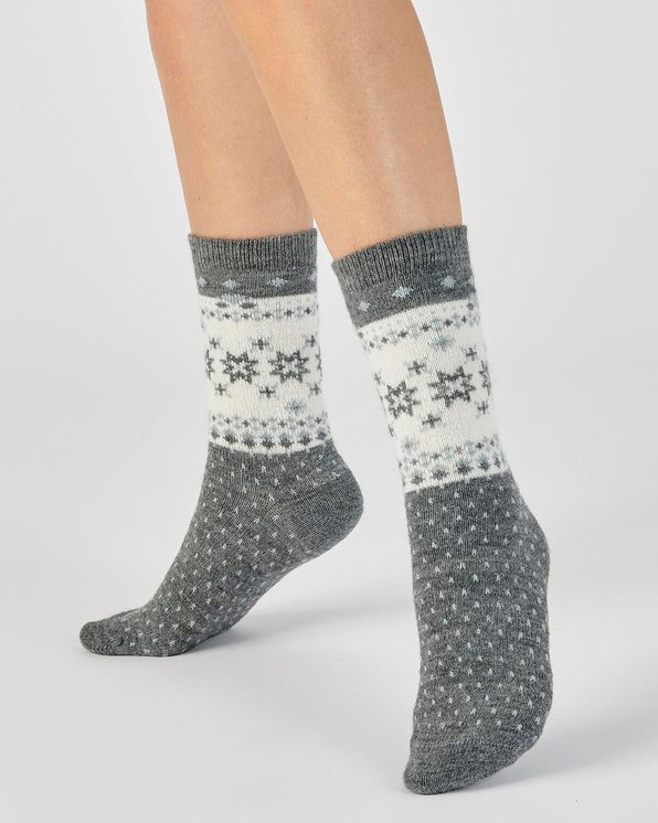 Set van 2 paar sokken met wol en Thermolactyl®