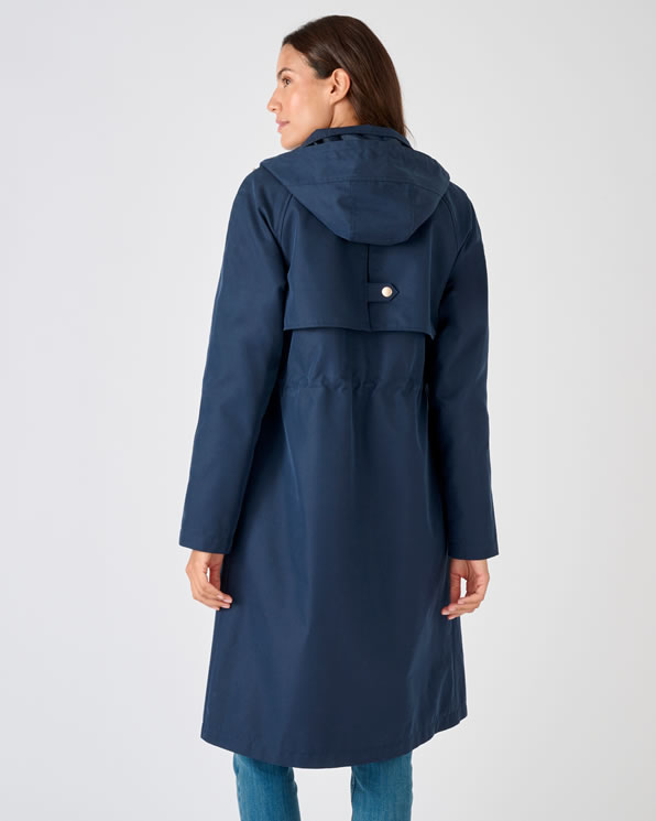 Lange parka in trenchcoat stijl