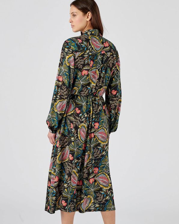 Hemdjurk in crêpe, pure viscose Lenzing™ EcoVero™