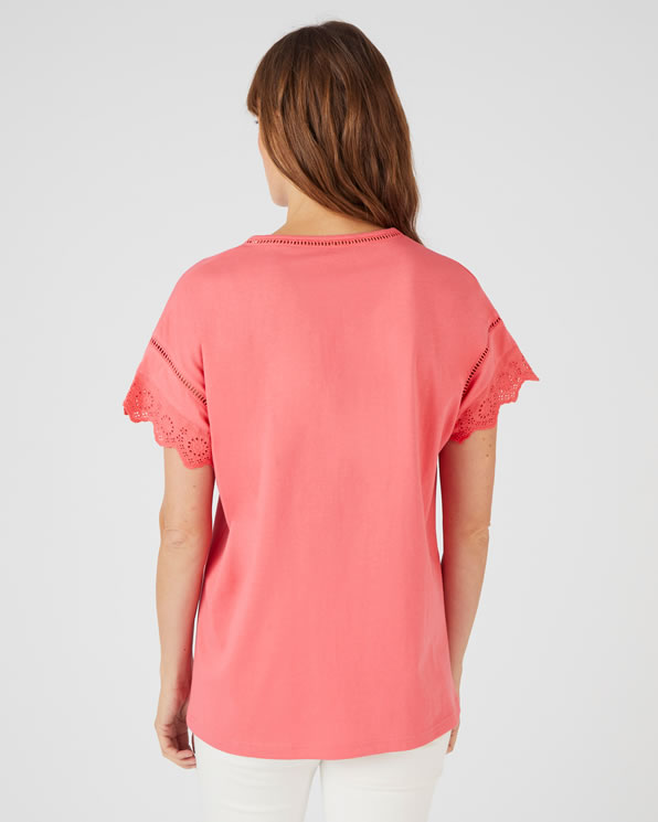T-shirt broderies anglaises *pur coton